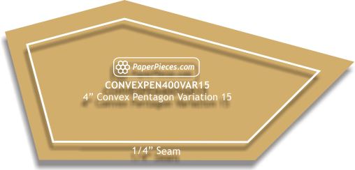 4" Convex Pentagons Variation 15