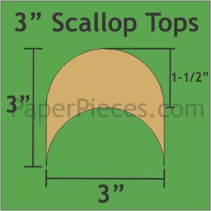 3" Scallop Tops