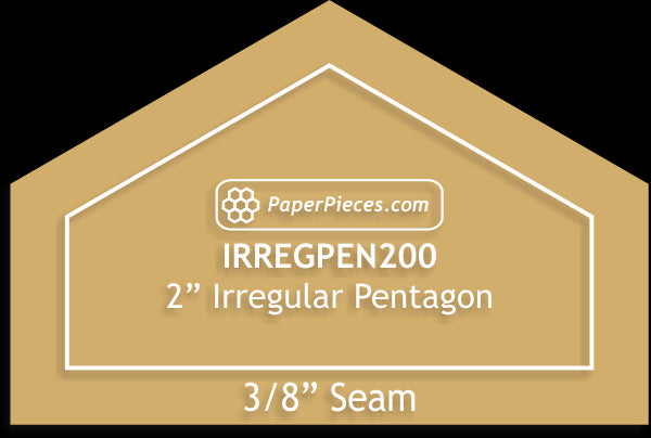 2" Irregular Pentagons