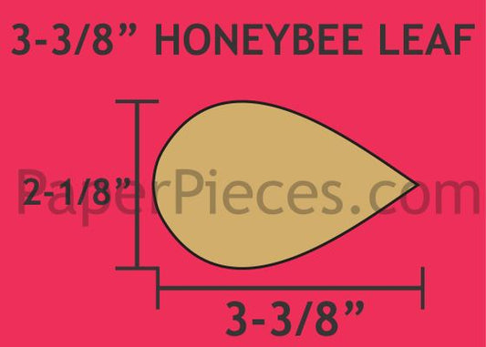 3-3/8" Honeybee Leaf