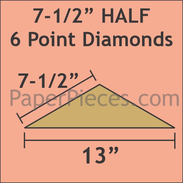 7-1/2" Half 6 Point Diamond