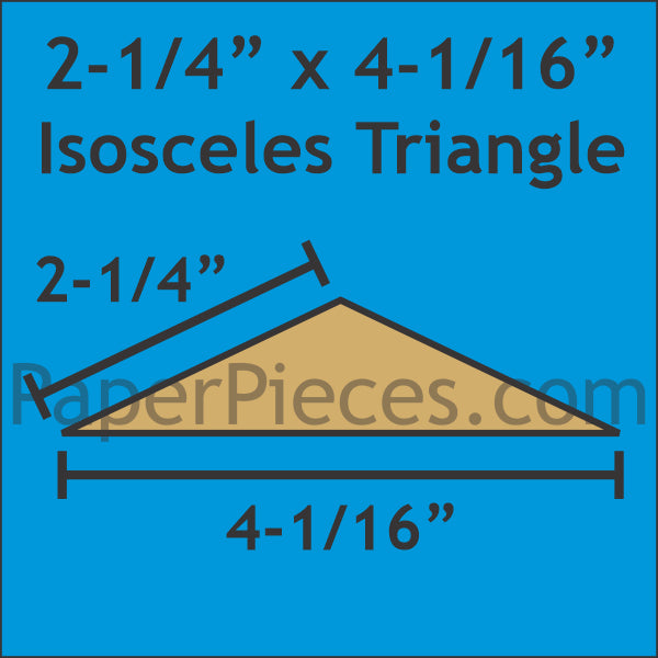 2-1/4" x 4-1/16" Isosceles Triangle