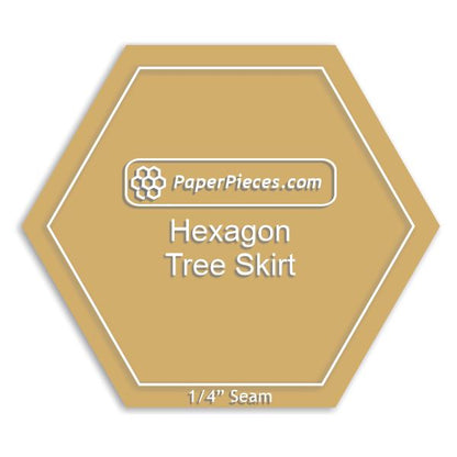Hexagon Tree Skirt by Paper Pieces®