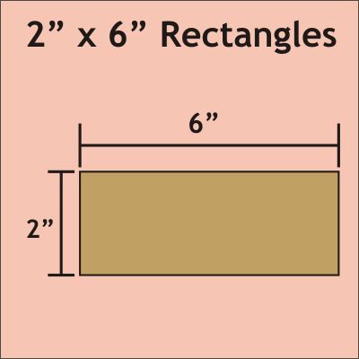 2" X 6" Rectangles