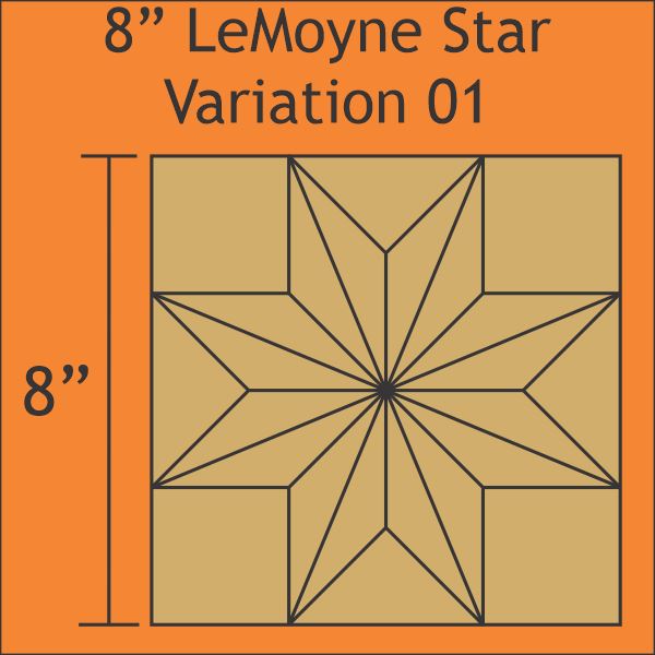 8" Lemoyne Star Variation 01