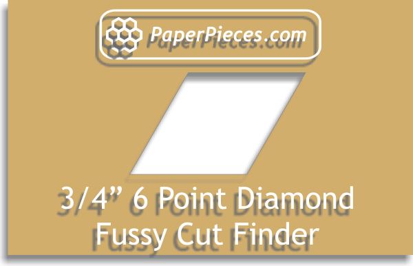 3/4" 6 Point Diamond Fussy Cut Finder