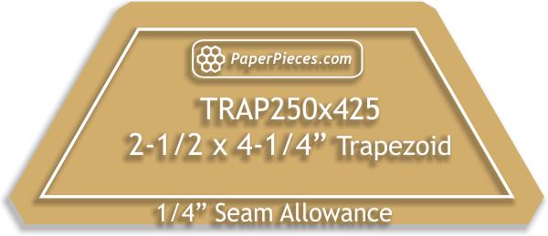 2-1/2" x 4-1/4" Trapezoids