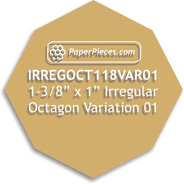 1-1/8" Irregular Octagons Variation 01