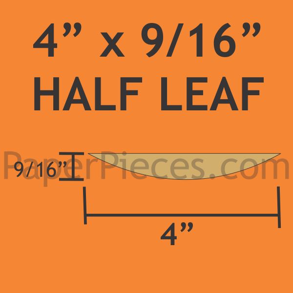 4" x 9/16" Half Leaf