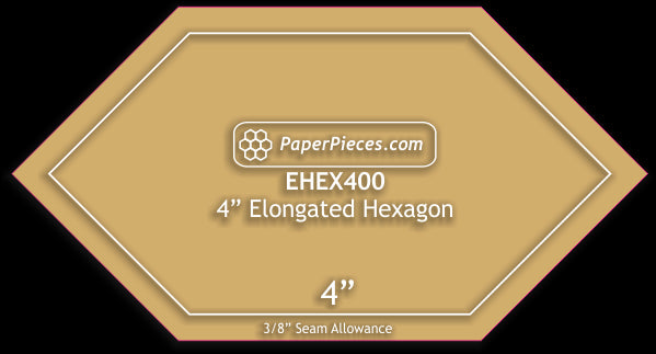 4" Elongated Hexagon