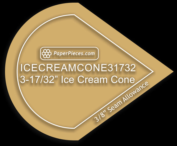 3-17/32" Ice Cream Cones