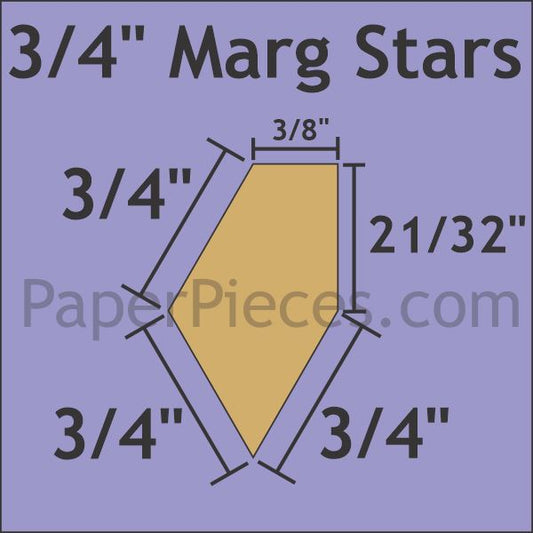 3/4" Marg Stars