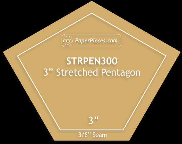 3" Stretched Pentagons