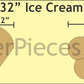 1-15/32" Ice Cream Cones