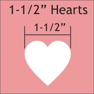 1-1/2" Hearts
