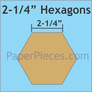 2-1/4" Hexagons