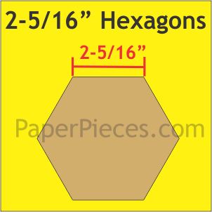 2-5/16" Hexagons