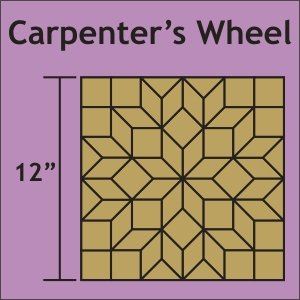 12" Carpenter's Wheel Block