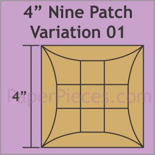 4" Nine Patch Variation 01