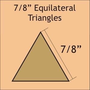 7/8" Equilateral Triangles