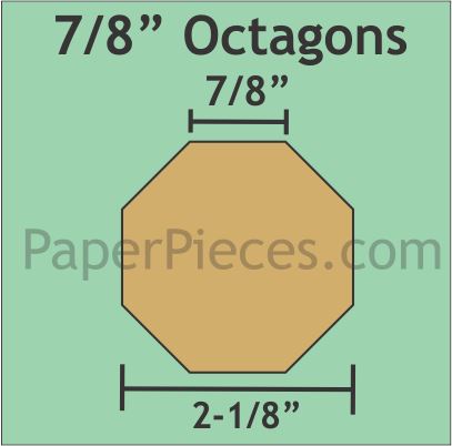7/8" Octagons