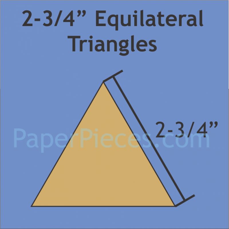 2-3/4" Equilateral Triangles