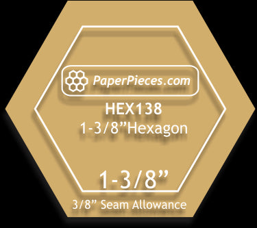 1-3/8" Hexagons