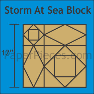 Storm At Sea 12" Complete Block