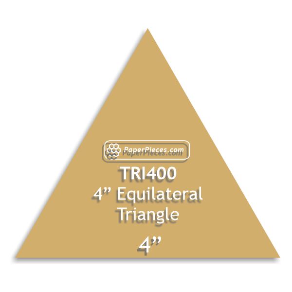 4" Equilateral Triangles
