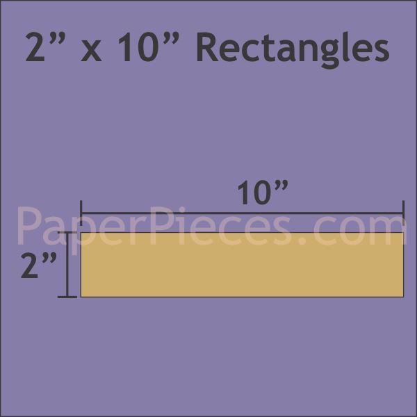 2" x 10" Rectangle