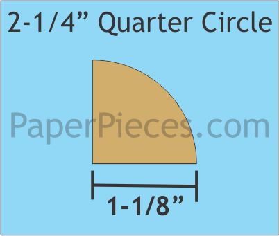 2-1/4" Quarter Circles