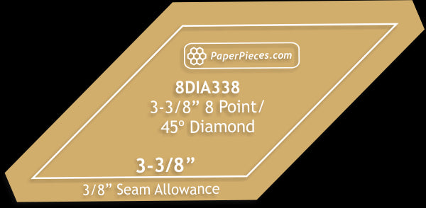 3-3/8" 8 Point Diamonds