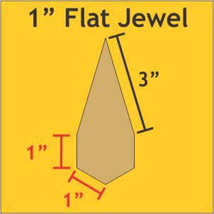 1" Flat Jewels