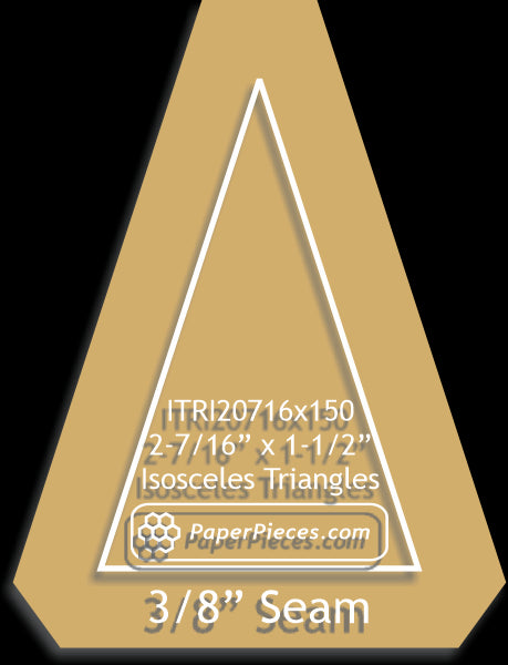 2-7/16" x 1-1/2" Isosceles Triangles