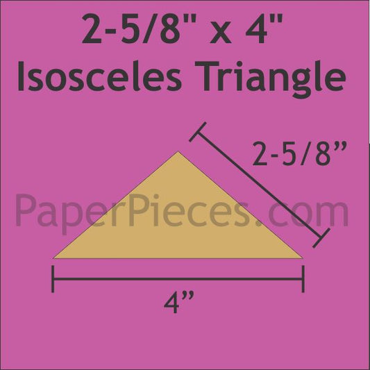 2-5/8" x 4" Isosceles Triangles