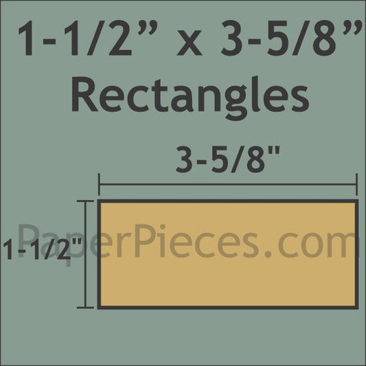 1-1/2" x 3-5/8" Rectangle