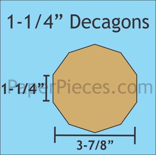 1-1/4" Decagon