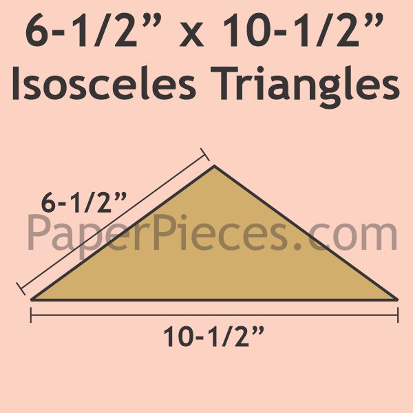 6-1/2" x 10-1/2" Isosceles Triangle