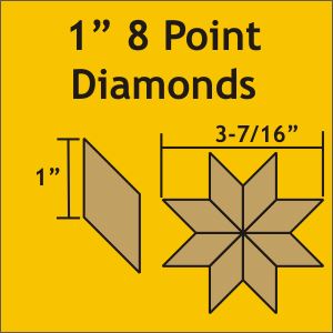 1" 8 Point Diamonds