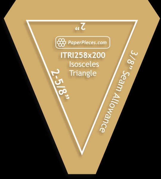 2-5/8" x 2" Isosceles Triangles