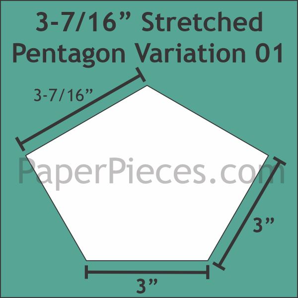 3-7/16" Stretch Pentagon Variation 01