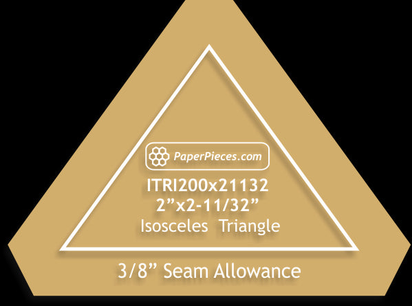 2" x 2-11/32" Isosceles Triangles