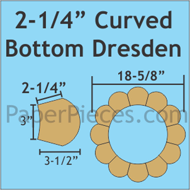 12" Petal Curved Bottom Dresdens