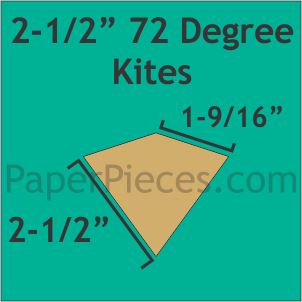 2-1/2" 72 Degree Kites