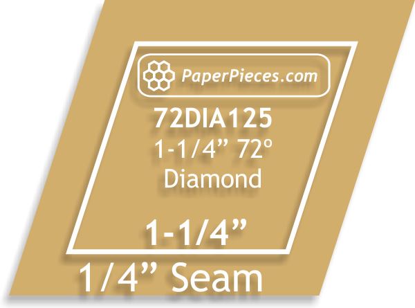 1-1/4" 72 Degree Diamonds