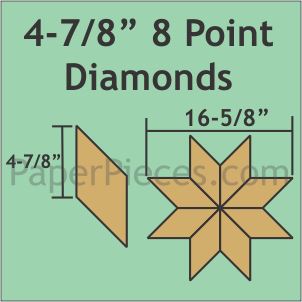 4-7/8" 8 Point Diamonds