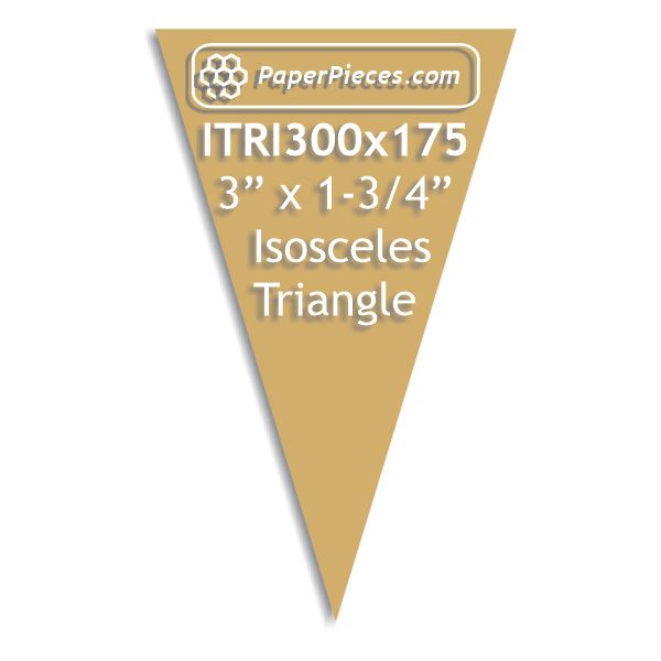 3" x 1-3/4" Isosceles Triangle