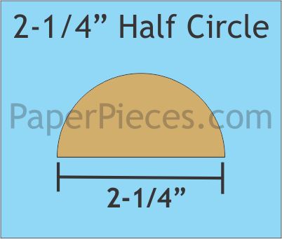 2-1/4" Half Circles