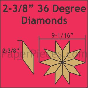2-3/8" 36 Degree Diamonds