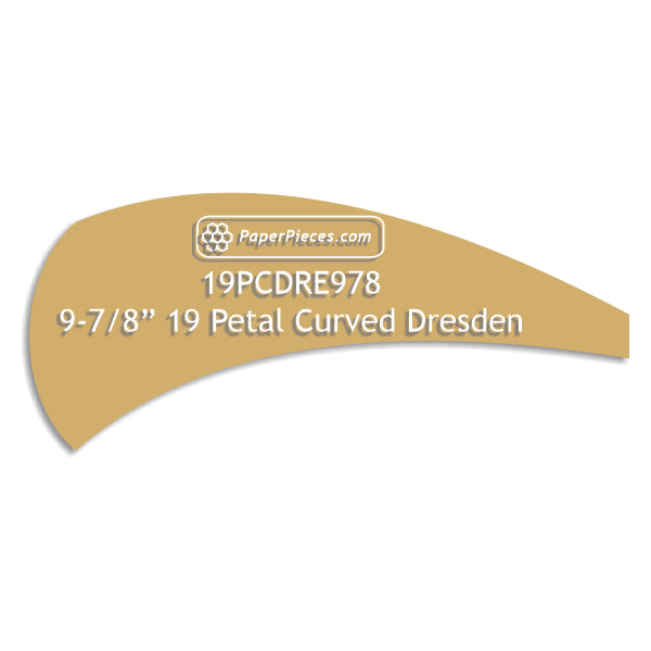 9-7/8" 19 Petal Curved Dresden